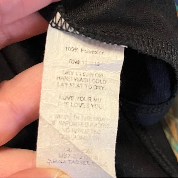 Show Me Your MuMu Peacock Short Sleeve Print Blouse Size Medium - Picture 13 of 13